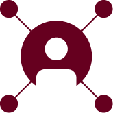 Icon of person that is connected to everyone and everything